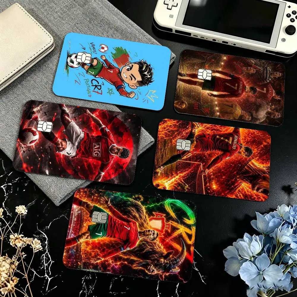 CR7 C-Cristiano R-Ronaldo Credit Card HD Stickers Game Card Decal Small Chip Waterproof Sticker Gift