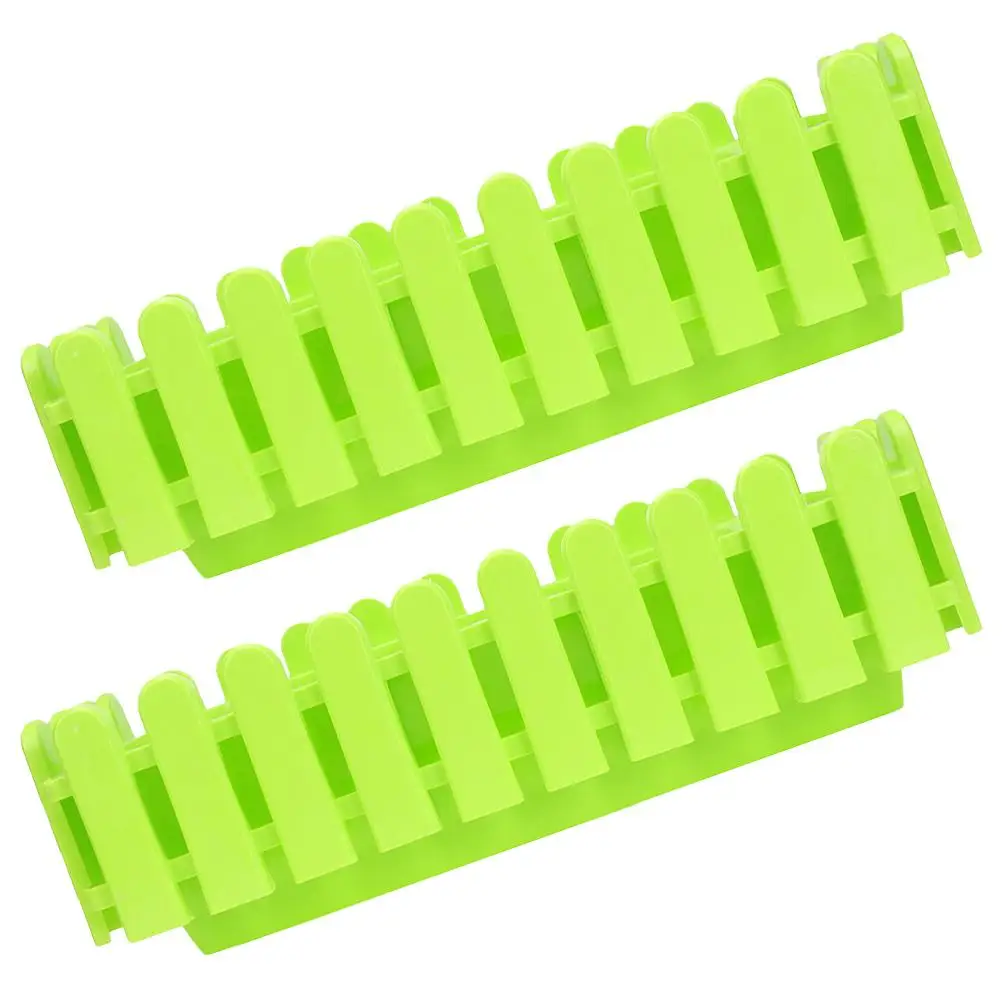 

2 Pcs Rectangular Fence Flower Pot Green Plant Succulent Planting 2pcs Window Boxes Outdoor Garden Planter
