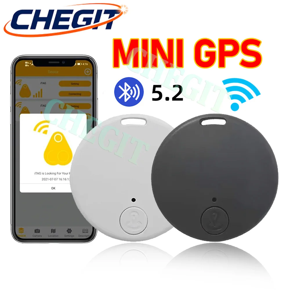 

Mini GPS Locator AntiLost Alarm Wallet Keychain Smart Tag Bluetooth-Compatible Tracer Keychain Dog Pet Child Tracker Key Finder