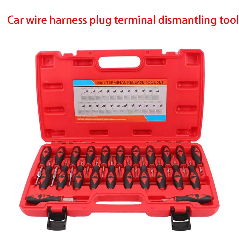 

23Piece New Universal Car Wiring Crimp Connector Pin Extractor Kit Electrical Terminal Release Removal Tool For VW BMW Mercedes