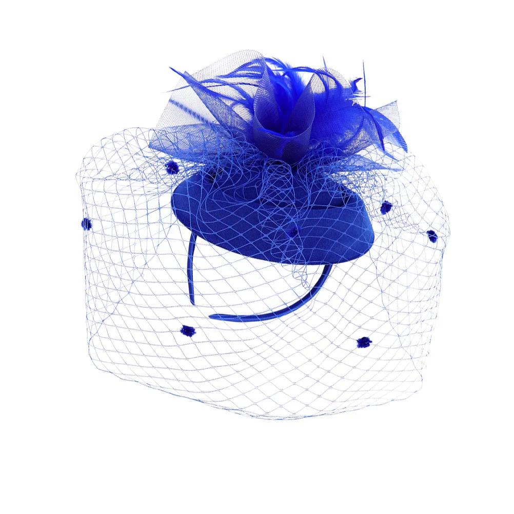 

Flower Hat Net Yarn Hair Band Women Headwear Wedding Headdress Photo Prop Decorative Mesh Ornament Styling Tool Birthday