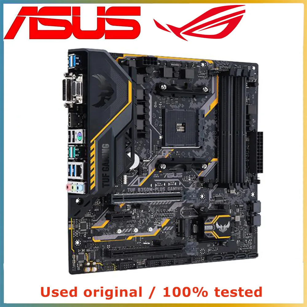 For ASUS TUF B350M-PLUS GAMING AM4 motherboard AMD B350 CPU compatible Ryzen 7 2700X Ryzen 5 3400G Ryzen 9 3900X DDR4 Micro ATX