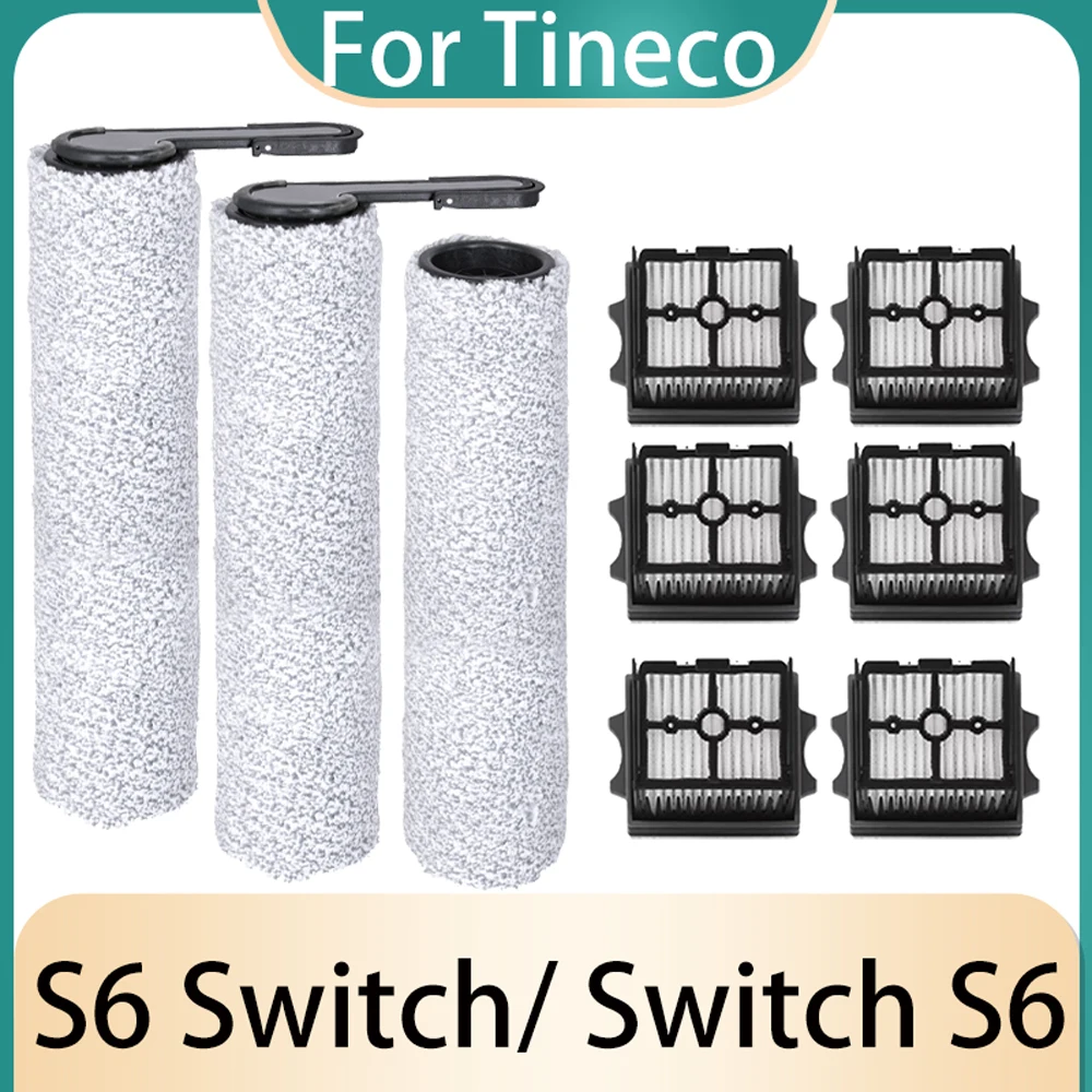 Roller For Tineco Floor One S6 Switch/ Switch S6 Wet Dry Vacuum Cleaner Accessories Replacements Filter Roller Brush Parts