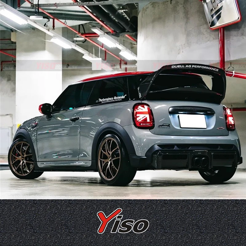Suitable for 2021-2022 BMW MINI F56 F55 JCW Modified encirclement Carbon fiber Aerodynamic kit YISO LC12 BIG Empennage