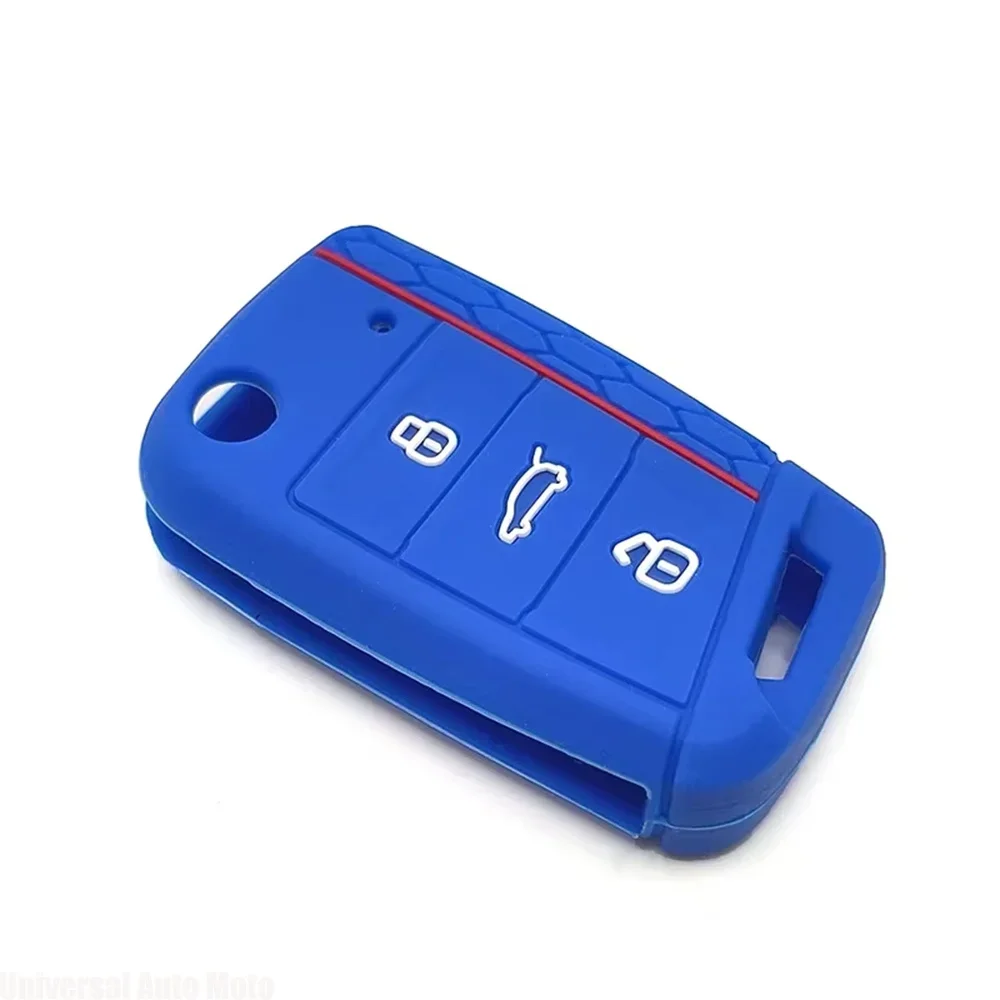 For VW&Skoda Seat Series Key Fob Cover,Golf7 GT,Tiguan Touran T-Roc T-Cross,Octavia Rapid Kodiaq Fabia,Ibiza Leon Ateca Arona