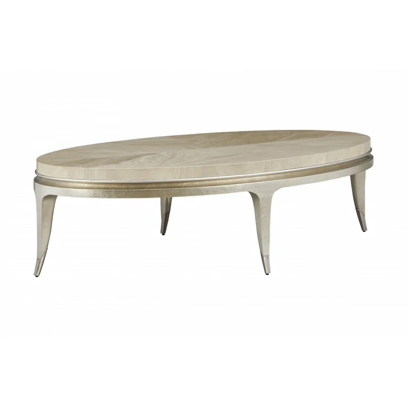 

Современная мебель для дома, овальный журнальный столик с коническими ножками и планками, галерея, доски из манго для гостиной