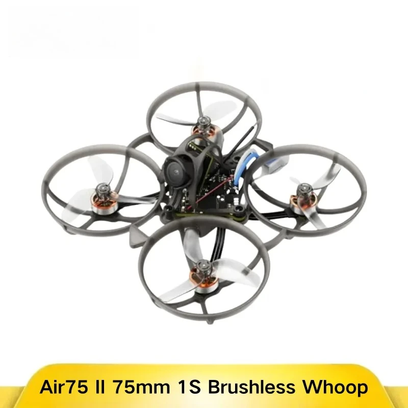 Air75 II 75mm 1S Brushless Whoop 0802 22000-28000KV 12A ESC 400mW VTX ELRS 2.4G for FPV Racing Freestyle