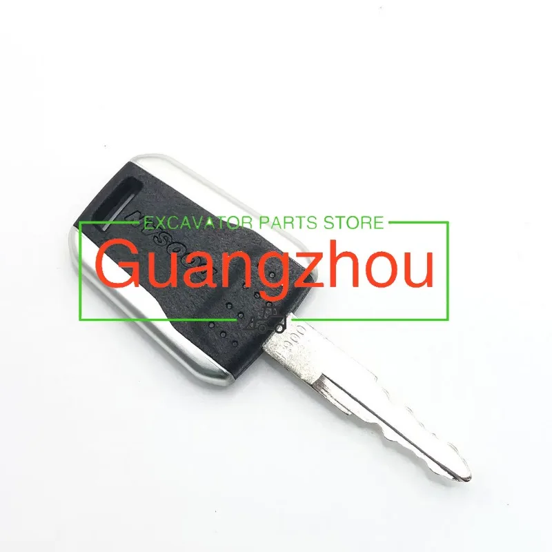 For Doosan Bobcat Terex 1/2/5pcs F900 Keys with Keychain Excavator Heavy Equipment Ignition Start Switch Door Lock Fit E80