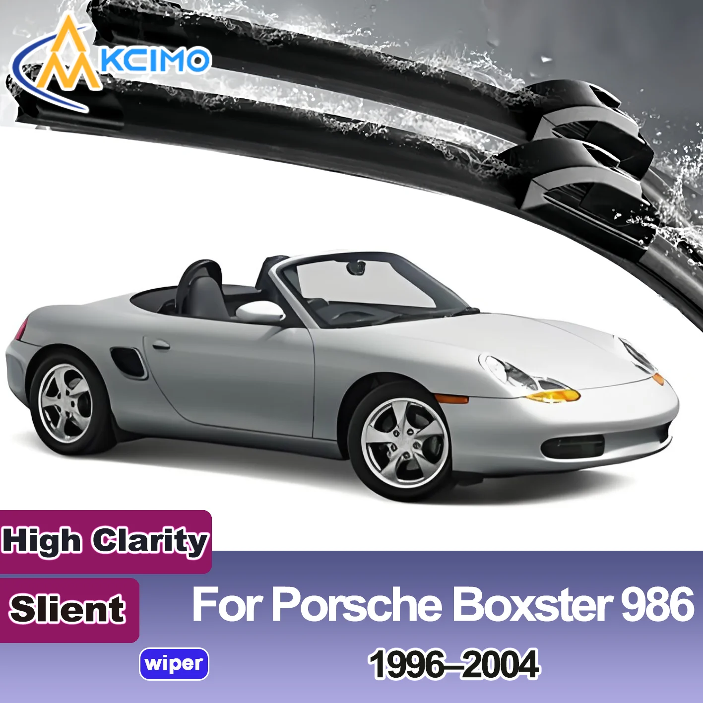 

KCIMO 2PCS New Front Windshield Wiper Blade for Porsche Porsche Boxster 986 1996-2004 Front Windshield Auto Wipers Blade Brush