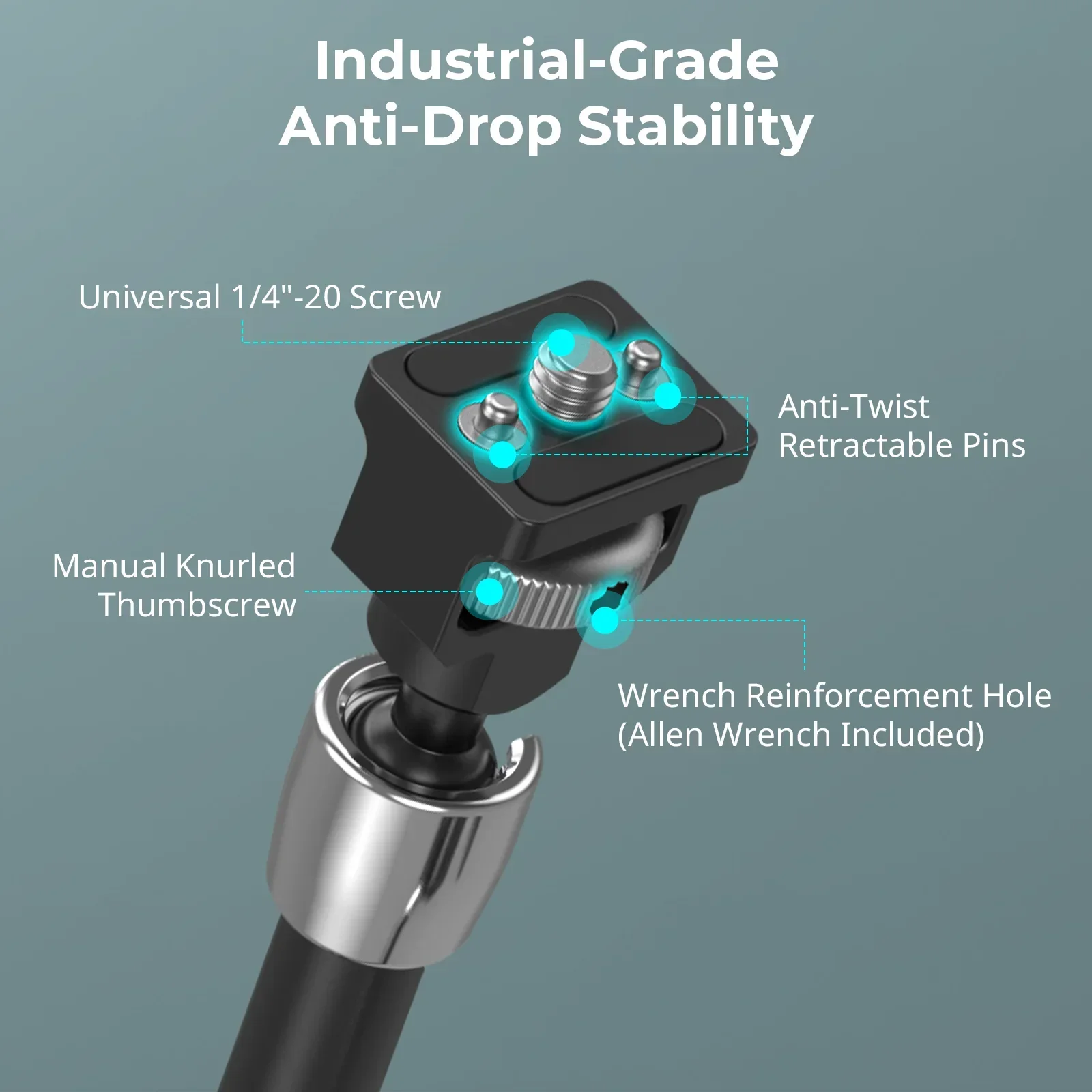 SmallRig Magic Arm with Crab-Shaped Clamp, w 1/4