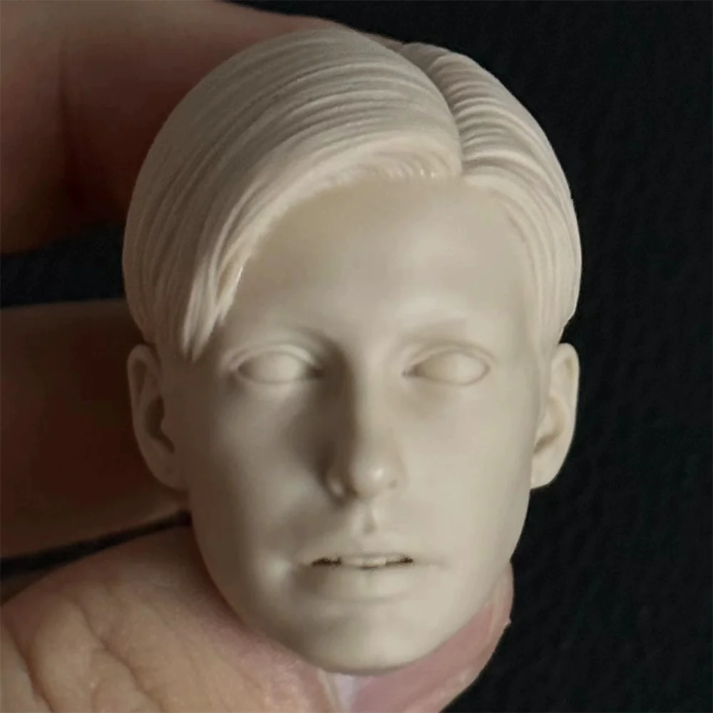 Anne Hathaway Female Head Carving Movie Actor  Star Doll Unpainted 1/6 Scale  Soldier Model For 12Inch Action Figure Collection