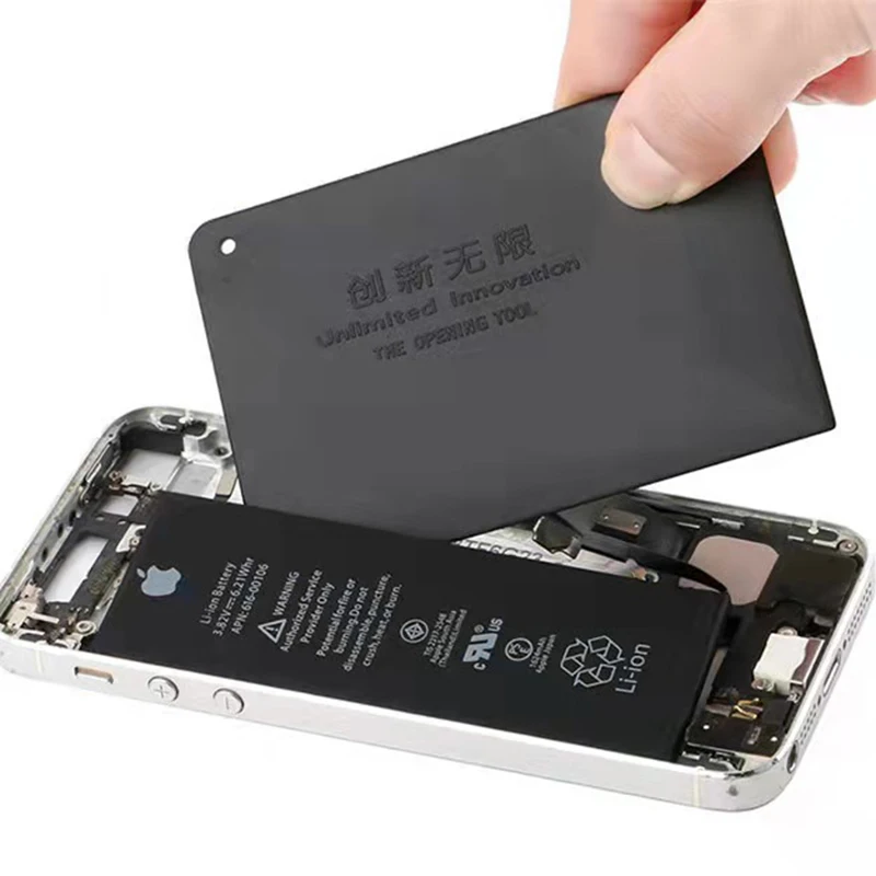 5 pz/lotto apertura professionale rimozione leva batteria fai da te smontare carta dura per iPhone Samsung Set di strumenti di riparazione del telefono cellulare