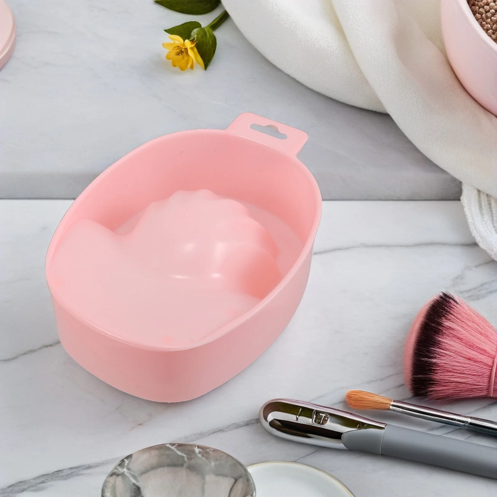 

5pcs Manicure Soak Removal Bowl Spacious Durable Plastic Care Tool Set Stylish Design Easy Clean Home Use Nail Bowls Soak Off