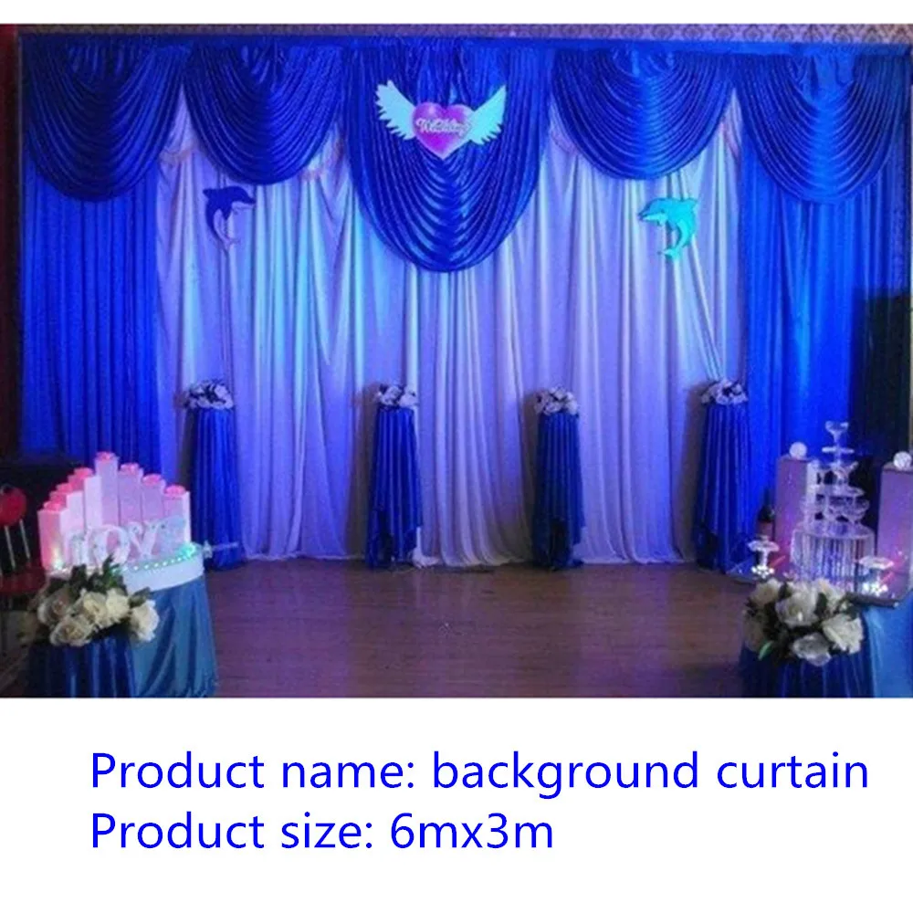 

Detachable Wedding Swags Drapes Panels Wedding Backdrop Curtain Swags Sequin Wedding Stage Props Drapery Event Party Decoration