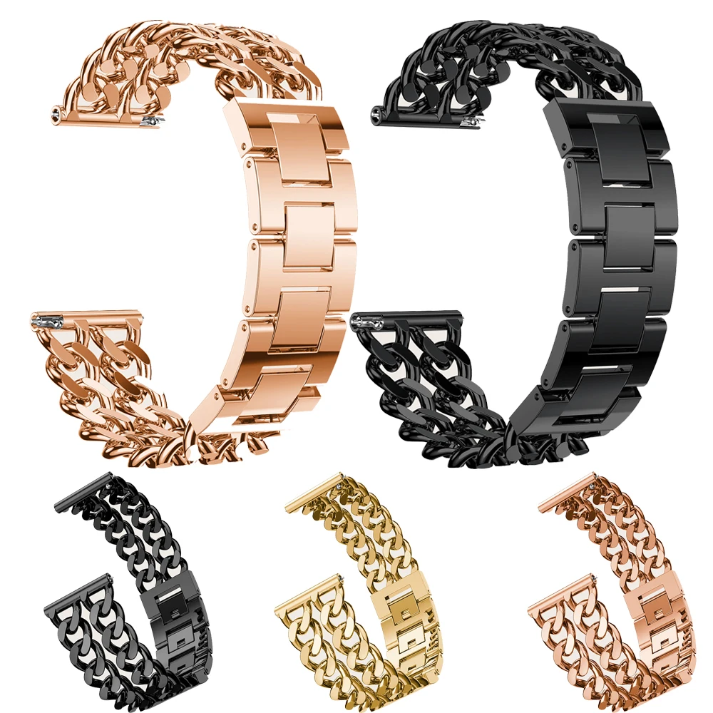 20Mm Luxe Bandaccessoires Voor Samsung Galaxy Horloge Actief 2 Polsband Voor Xiaomi Haylou Rs4 Plus Ls11 Vervangende Metalband