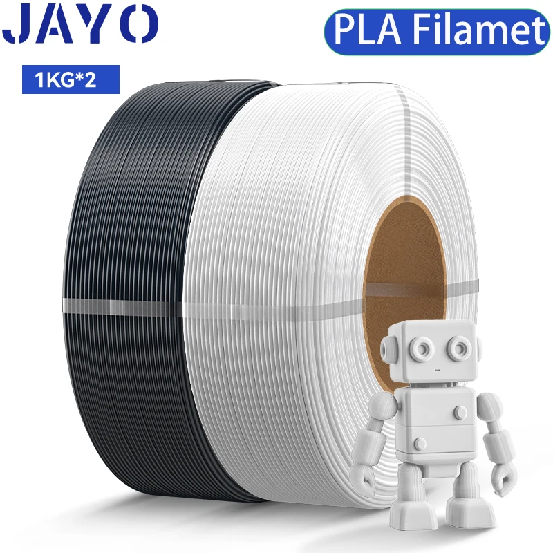 JAYO 2kg PLA 3D-Filament PLA 3D-Drucker Zubehör 1,75mm Materialien für 100% Blasenfrei & FDM für 3D-Druck DIY Geschenk