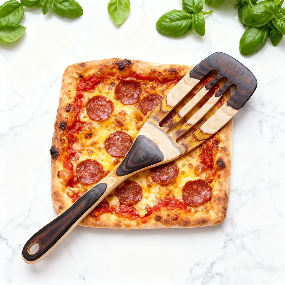 

IK 7PCS Cookware Set Colored Wooden Spoon Set Eco-friendly Non-stick Safe Cooking Tools Rainbow Housewarming Gift