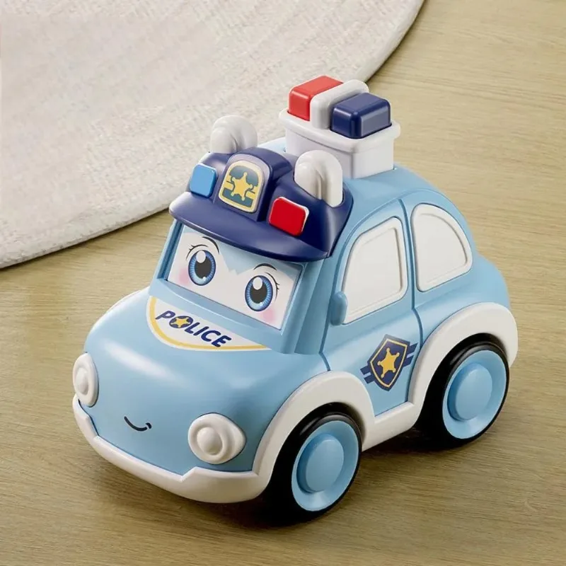 Bambino Press and Go Veicolo Cartoon Baby Mini Ambulanza Auto Camion dei pompieri Escavatore Modello Regalo per i giocattoli dei bambini