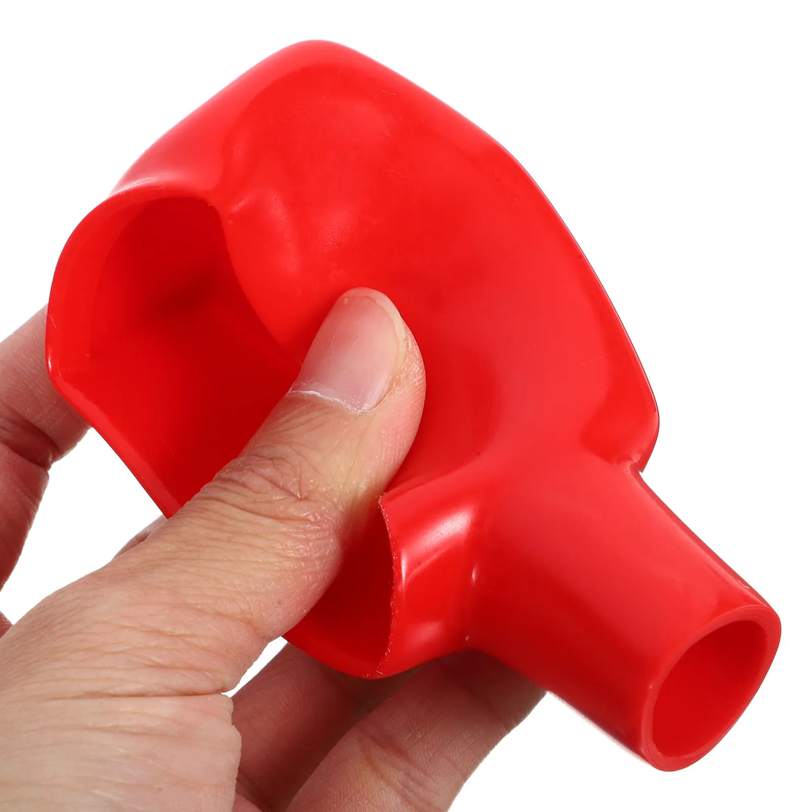 2Pcs Universal Car Battery Terminal Cover Protector PVC Flameproof Insulating Dustproof Sleeve for Auto Motorcycle
