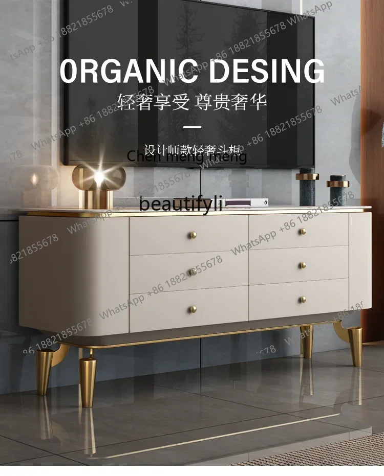 CC182Italian light luxury porch cabinet integrated partition home locker Nordic large-capacity side cabinet R