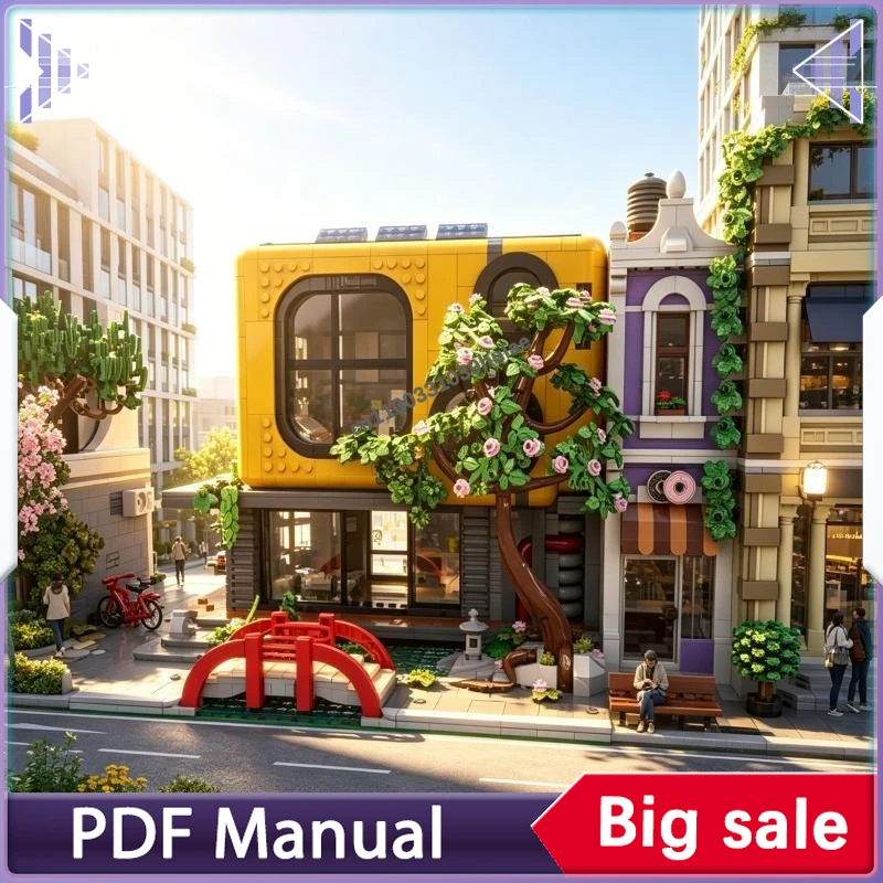 

Classic Architect Studio Building Blocks Urban Designer Workspace Model MOC Bricks Creative Collection Decor Toy