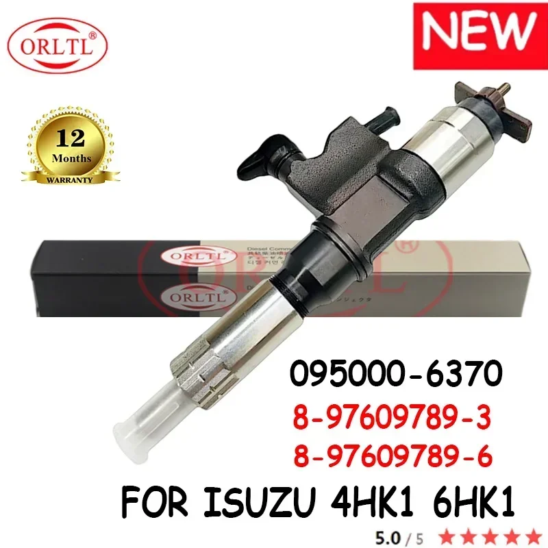 

Common rail Injector 095000-6370 8-97609789-3 8-97609789-6 0950006370 095000 6370 For ISUZU 4HK1 6HK1