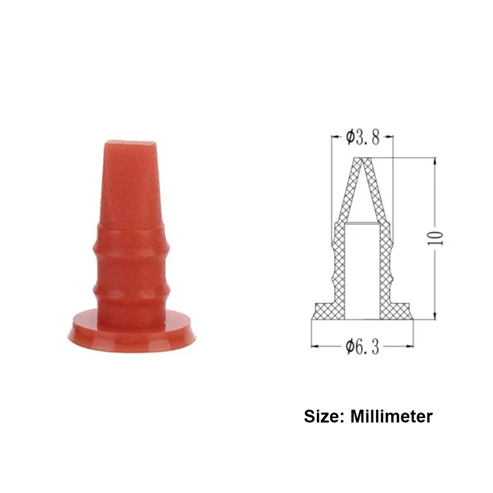 10PCS 3.80mm Red Silicone Duckbill Valve Non-return Valve for Various Applications