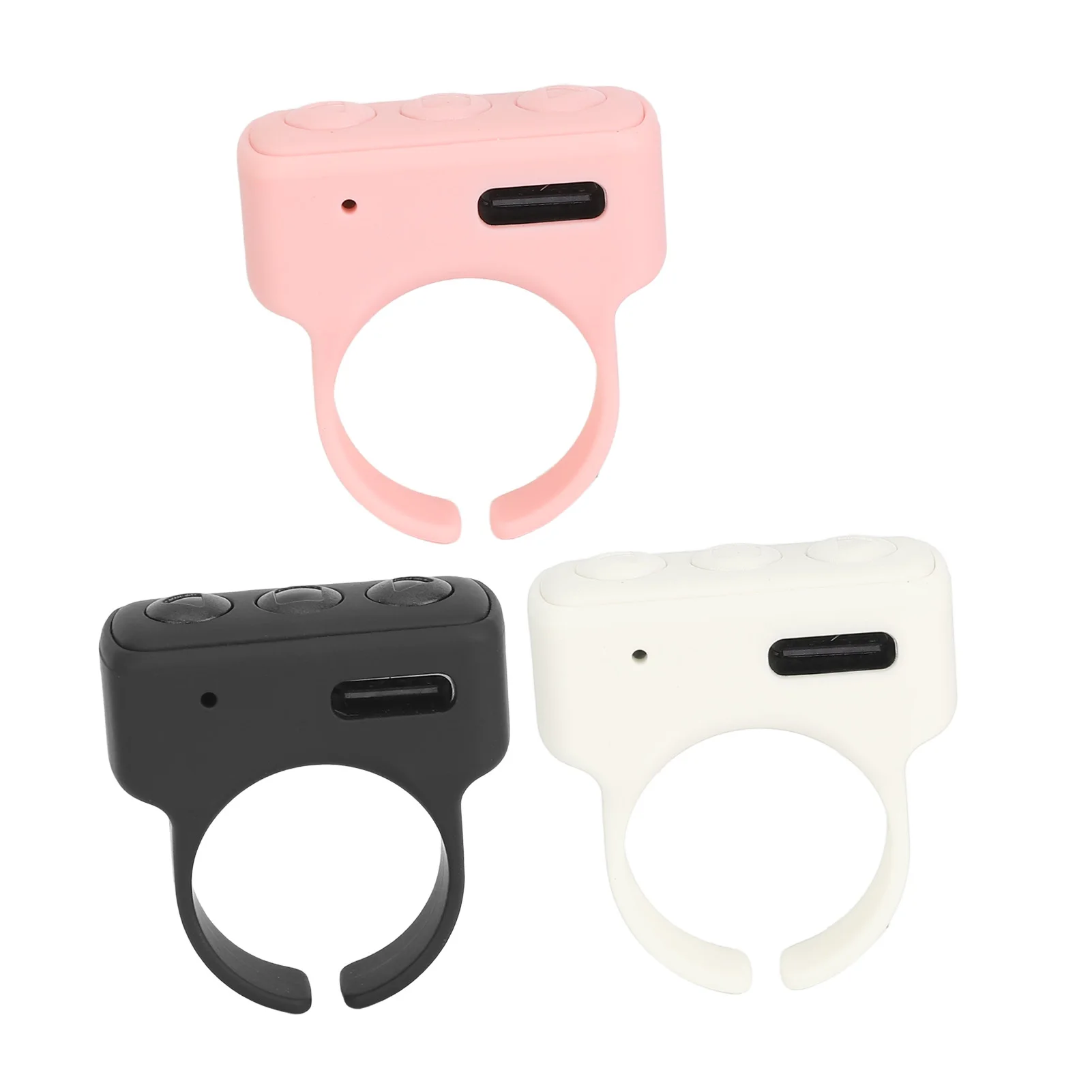 Remote Control App Page Turner Compatible Wireless Smart Scrolling Ring Clicker Selfie Button 10m Range for Filming