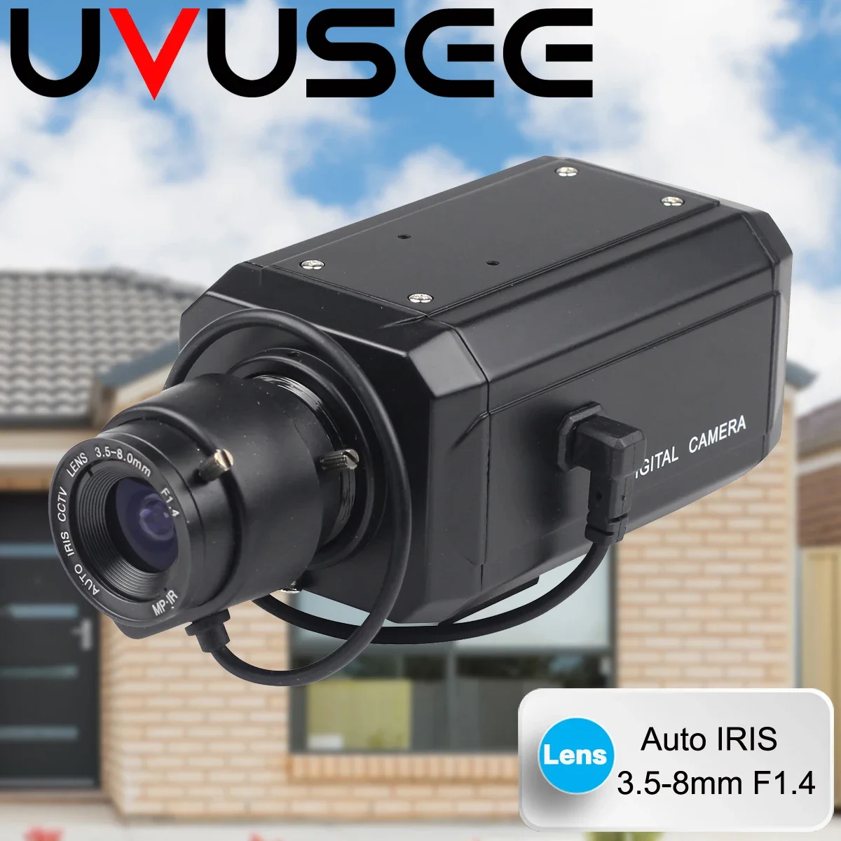 Vanxse CCTV 3.5-8mm Auto IRIS Varifocal Zoom Lens 1/3 SONY Effio CCD 1000TVL/960H CCTV Bullet BOX Security  Camera