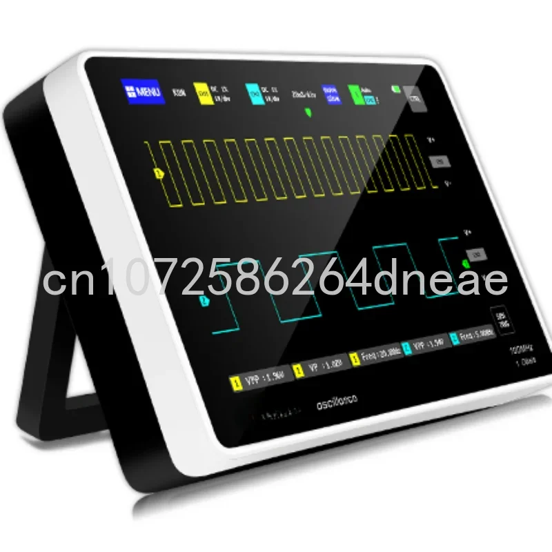 1013D Digital Oscilloscope 100MHz 2Channels 1GSa/s Real Time Sample Rate USB Host and Device Connectivity 7 Inch