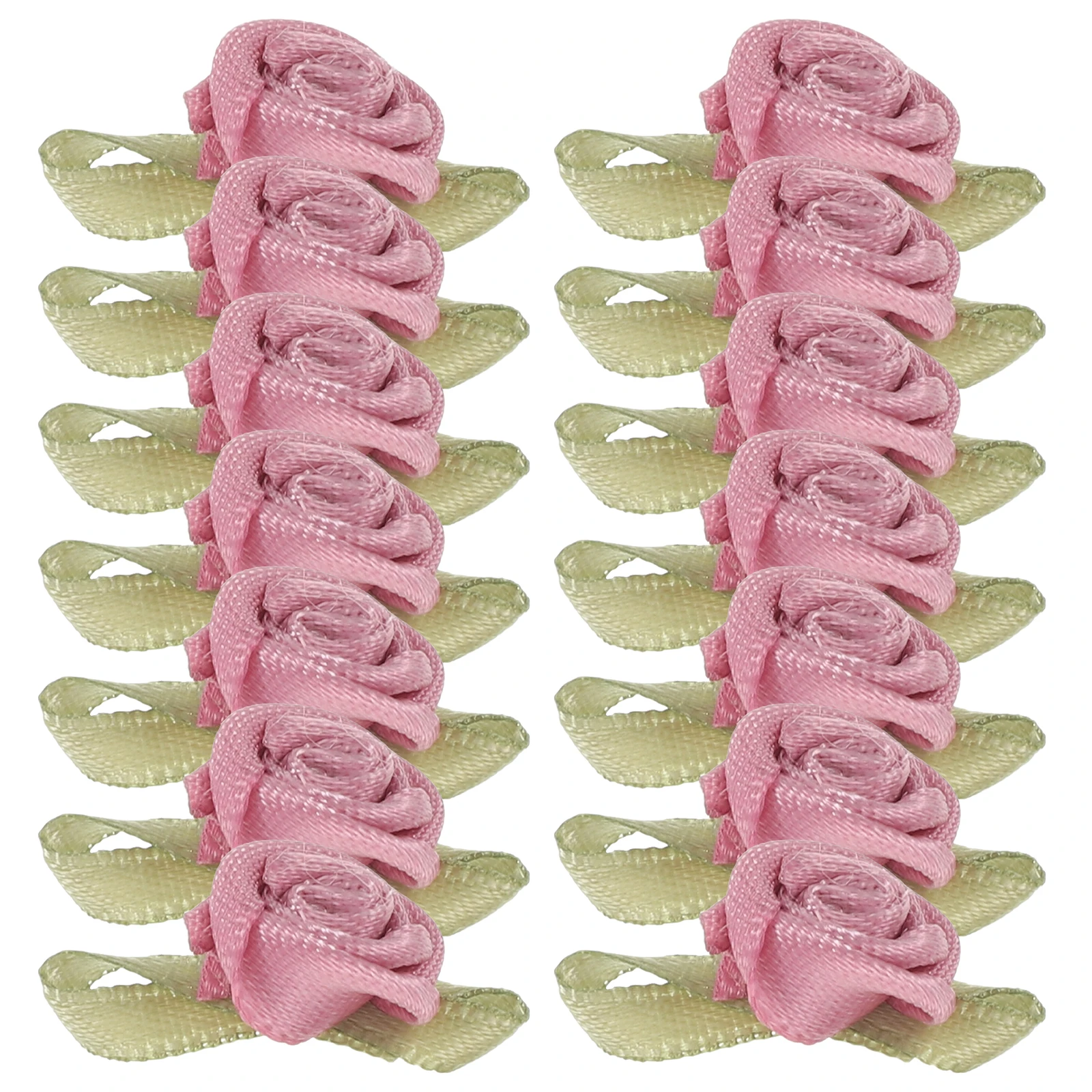 

100 Pcs Decor Wedding Decorative Ribbon Floral Applique Flower DIY Fabric Flowers Crafting Rose Child