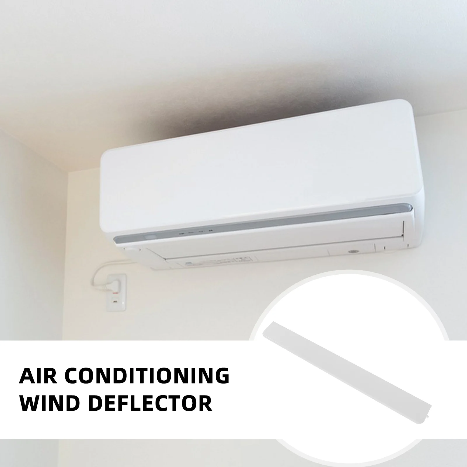Déflecteur de vent pour climatiseur, plaque de guidage de ventilation réglable, panneaux latéraux, Kit de conduit de fenêtre de climatisation, accessoires