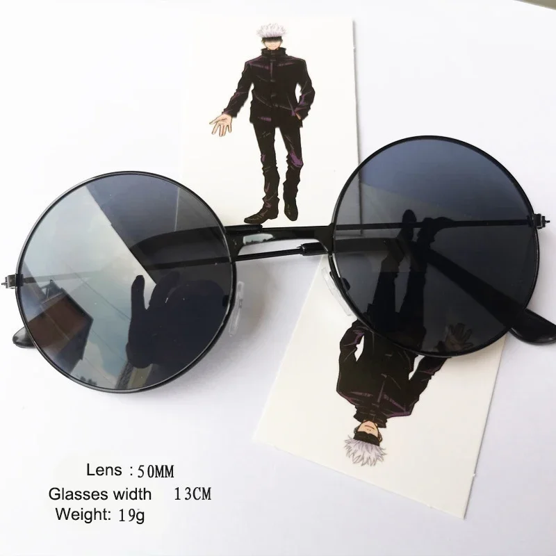 نظارات جوجو ساتورو أنيمي سوداء للرجال والنساء ، نظارة جوجوتسو كايزن التأثيرية ، نظارة شمسية عالية الجودة للحفلات #5