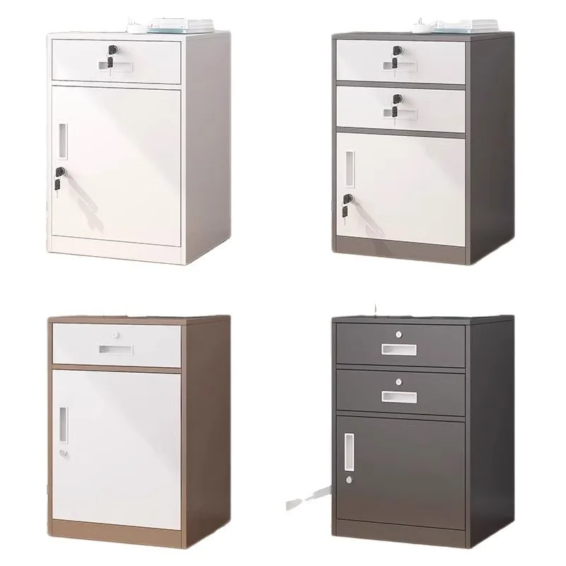 Thickened file cabinet, low cabinet, movable cabinet under the office desk