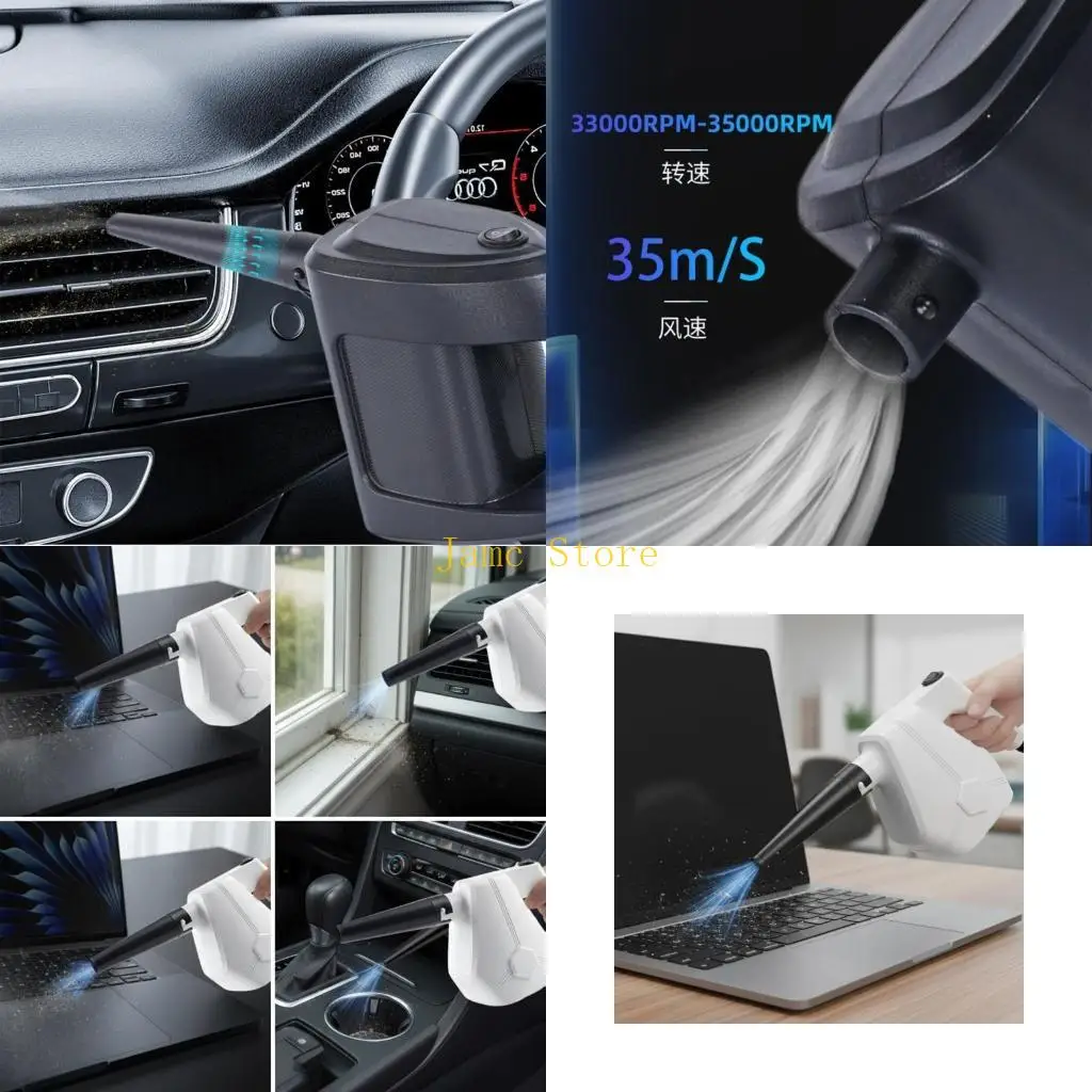 

LX0B Quiet Highly Power Electric Duster 35000RPM Motor 35m/s Airflows For Delicate Electronics Automotive Components Maintenance