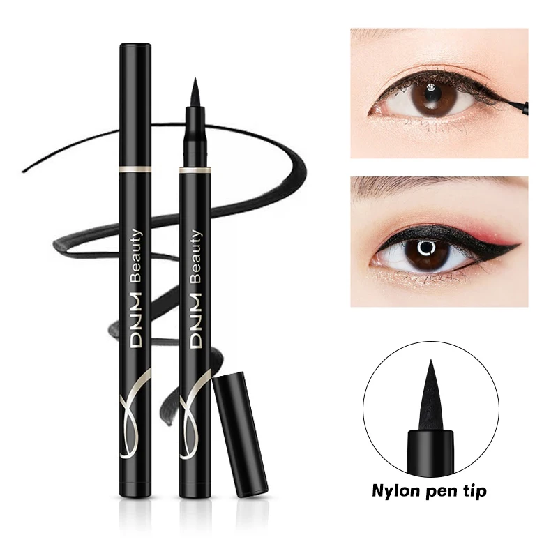 Crayon Eyeliner Liquide DNM 12 Couleurs Imperméable, Stylo Eyeliner Coloré Néon Longue Tenue pour Maquillage des Yeux