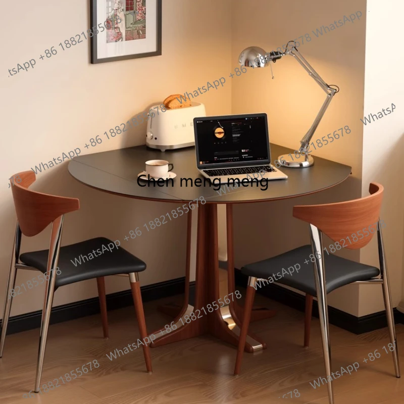 Retro Folding Dining Tables Flexible Negotiating Work Simplicity Dining Tables Meeting Wooden Home Furniture Tavola
