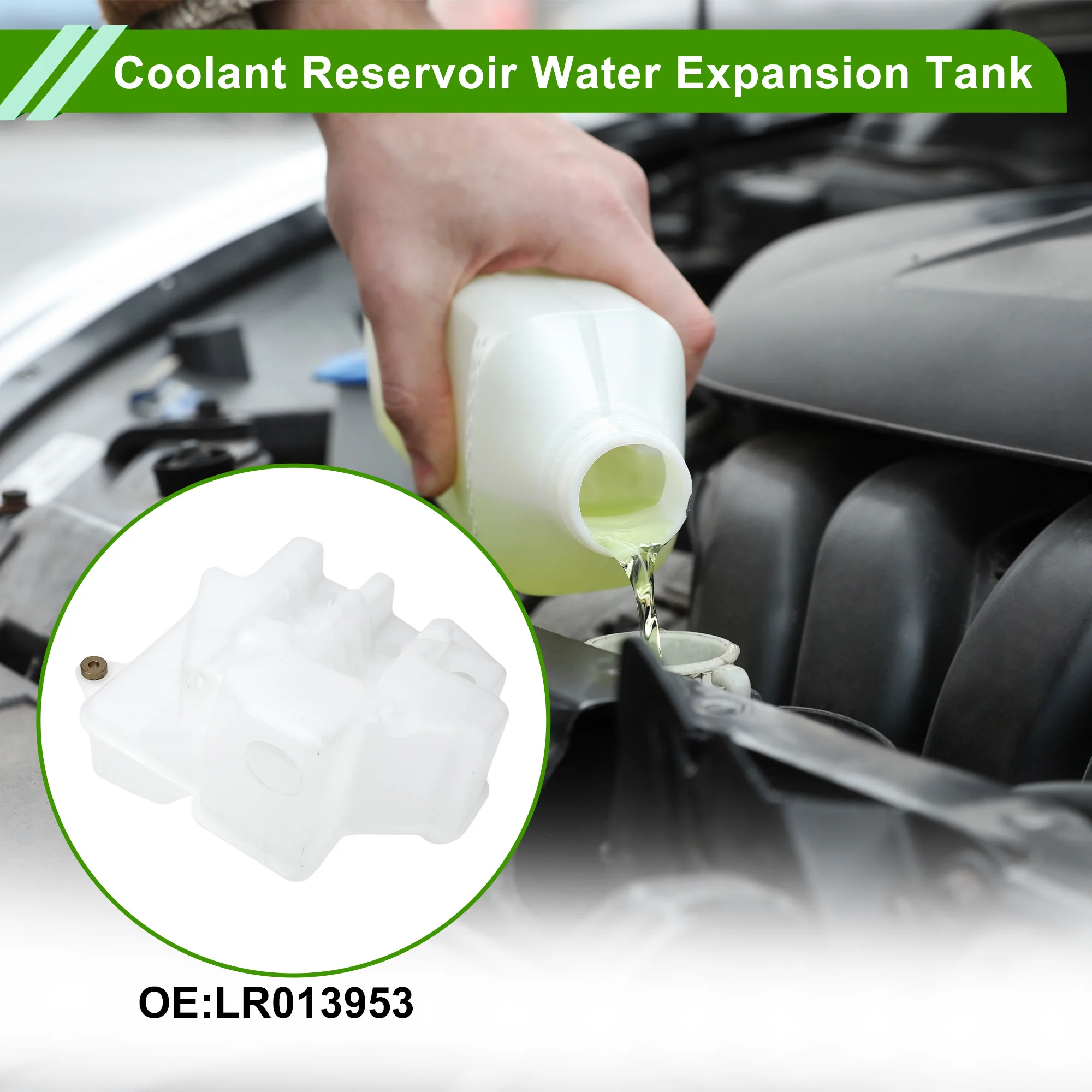 UXCELL No.LR013953 Coolant Reservoir Water Expansion Tank for Land Rover LR4 L319 for Range Rover Heat Resist Coolant Bottle