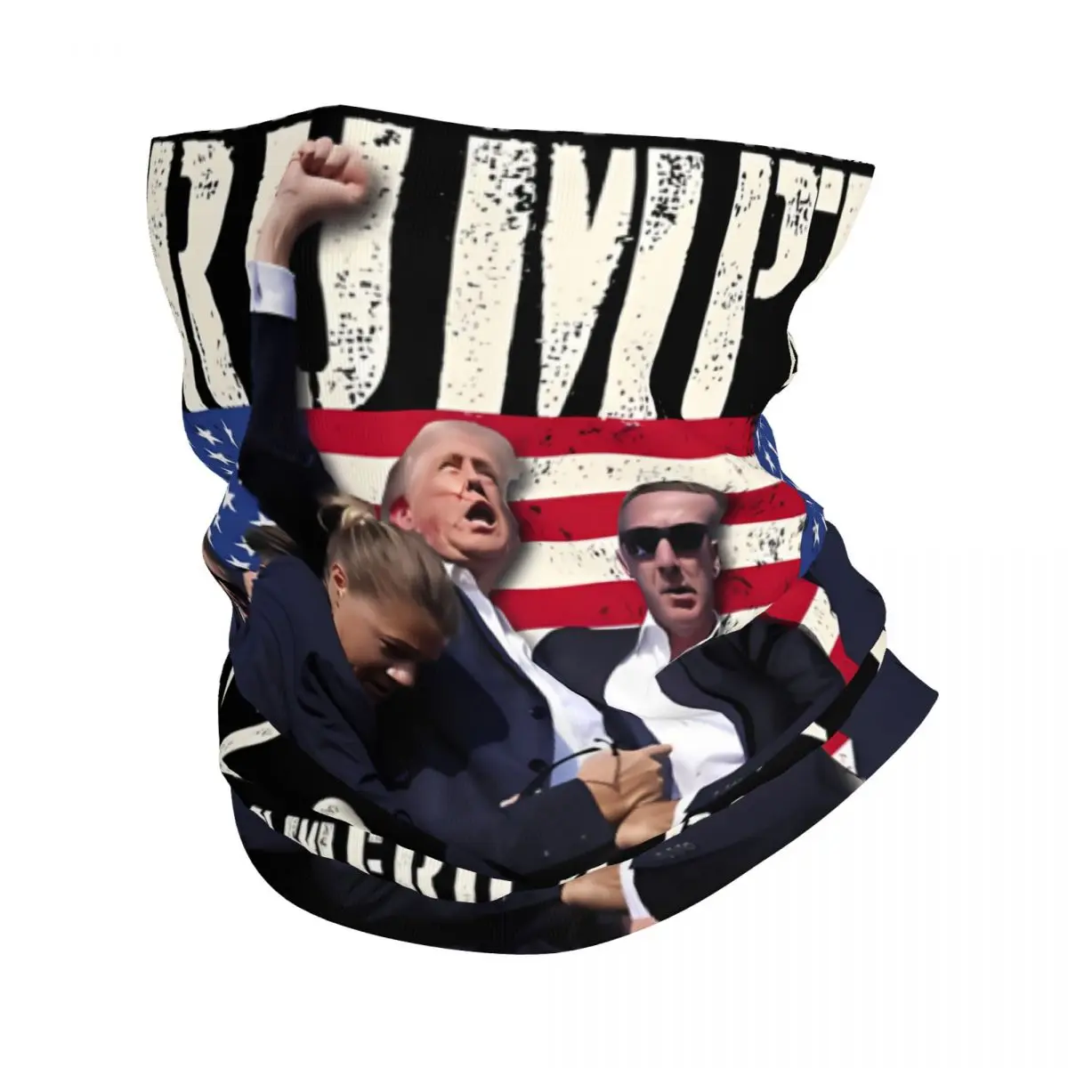 

Trump Fight 2024 We The People Stand With DONALD TRUMP Bandana Neck Cover Motorcycle Club Donald Trump Face Scarf Hiking Unisex