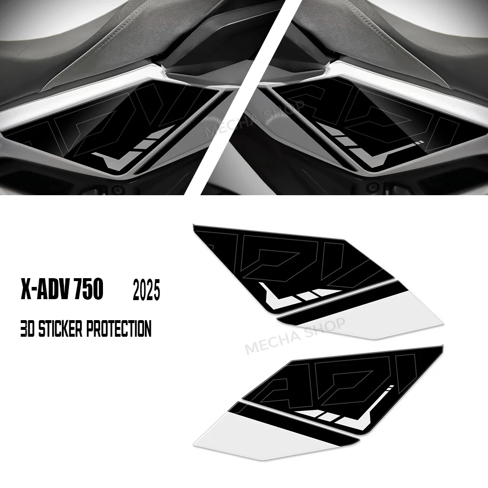 

For X-ADV 750 XADV 750 2025 2026 Side Fairing Sticker Protection Kit Motorcycle 3D Under Seat Stickers Decals