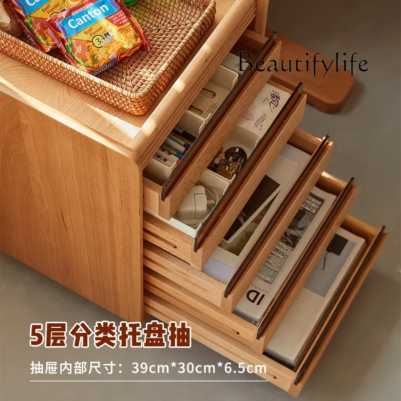 

C Removable Chest Of Drawers Nordic Retro Data Cabinet Small Wooden Office Study File Cabinet