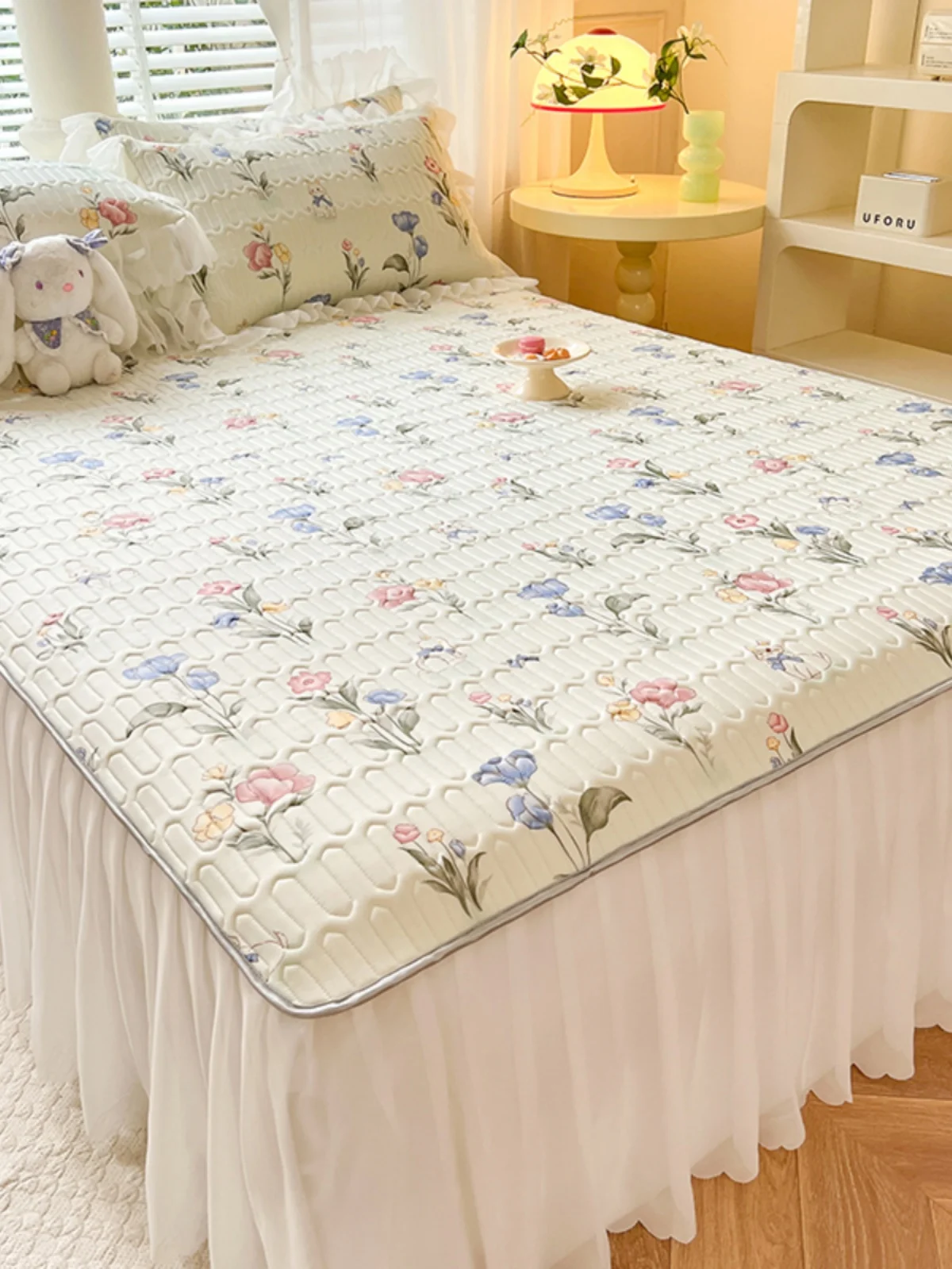 

Латексный охлаждающий коврик из ледяного шелка, юбка, комплект футболок, складной коврик для кондиционирования воздуха, летнее покрывало, универсальное использование