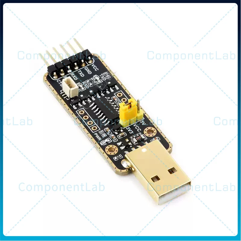 1-5pcs For Raspberry Pi 5 UART Debugger USB Type-A CH343 USB To TTL Serial Module 3.3V/5V Switch Multi Connection Multi System
