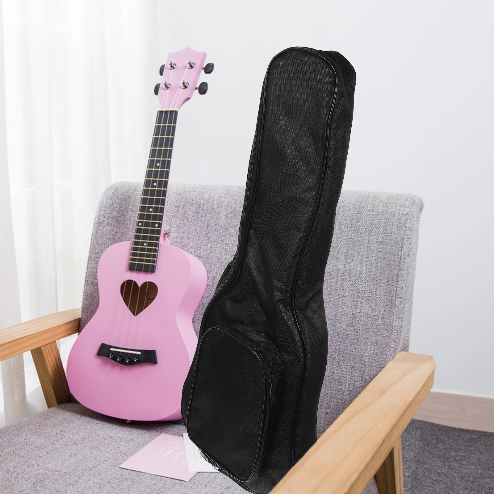 

Ukulele Bag Guitar Acoustic Mini Padded Backpack Thickened Carry Pouch with Pockets Storage