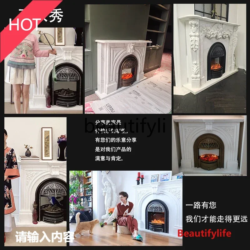 

smt03A ss Asmt14 Декоративное отопление чугунная дуга Европейская роскошная имитация тепловой энергии каминный сердечник