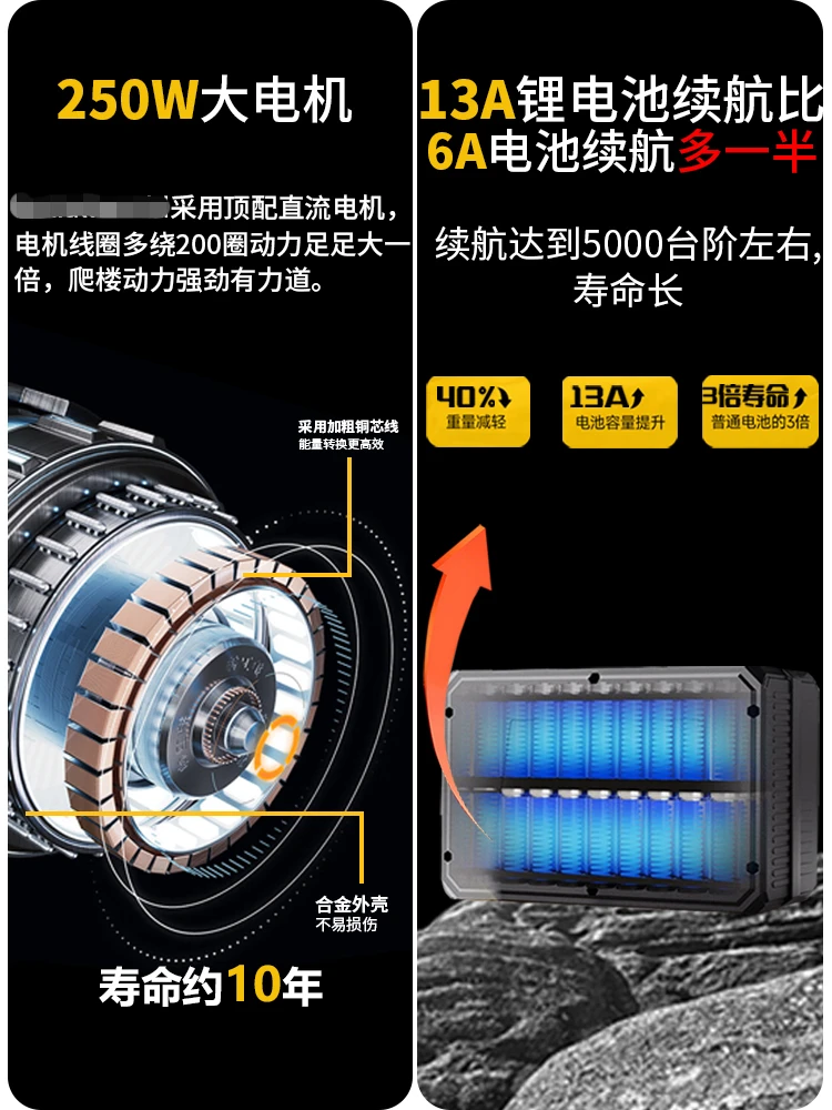 Electric stair climbing wheelchair up and down stairs artifact for the elderly automatic crawler climbing machine