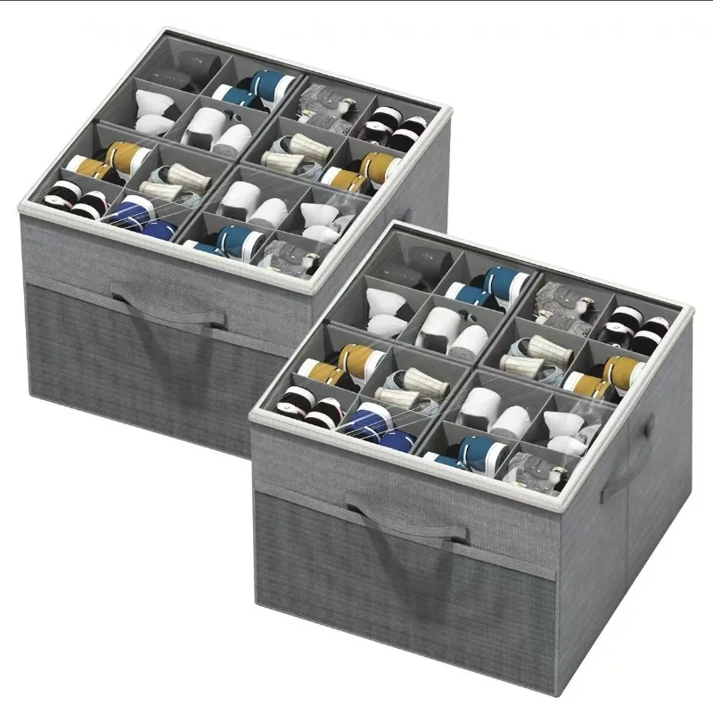 

Складная многофункциональная коробка для хранения обуви, тканевая коробка для обуви с крышкой, раздельная органайзерная коробка, ящик для хранения