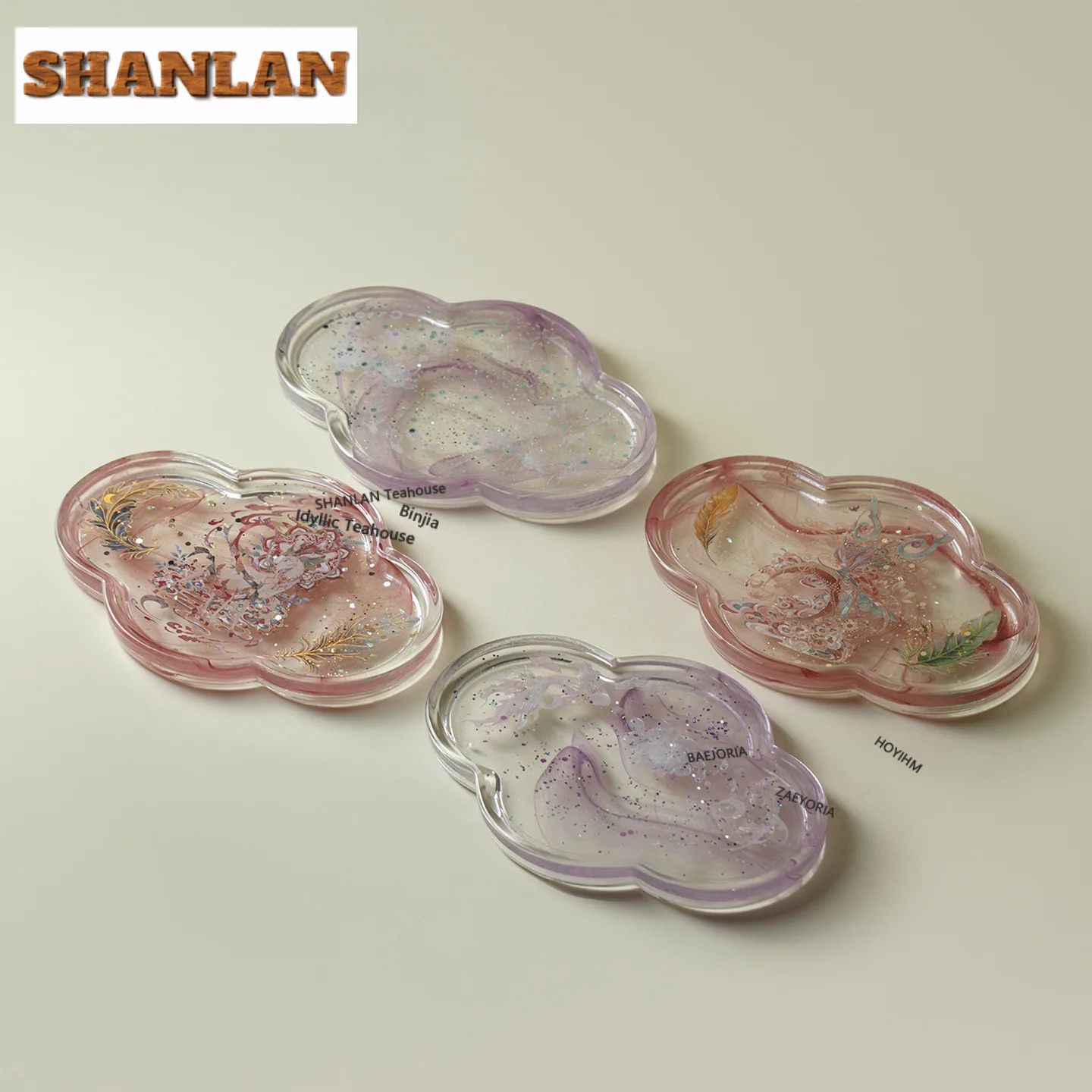 

Pastel Colored Glaze Coloured Glaze Pot Bearing Holder Gaiwan Holder Dry Bubble Table Tea Tray Coasters Tableware Ornaments Gift