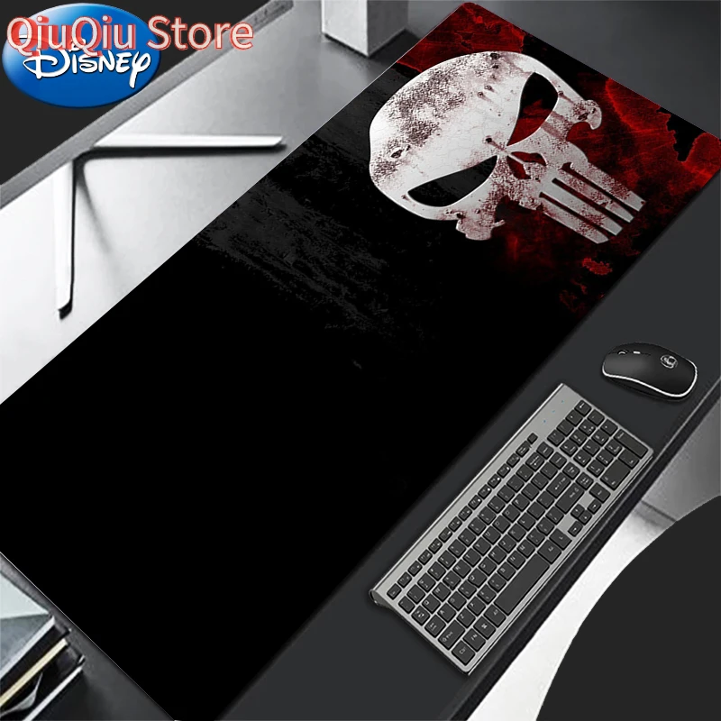 HD Print Anime Mauspad Büro Computer Gamer Mousepad Laptop P-punisher Tastatur Pad PC Terror Schädel Logo Gaming Schreibtisch Mäuse Matte