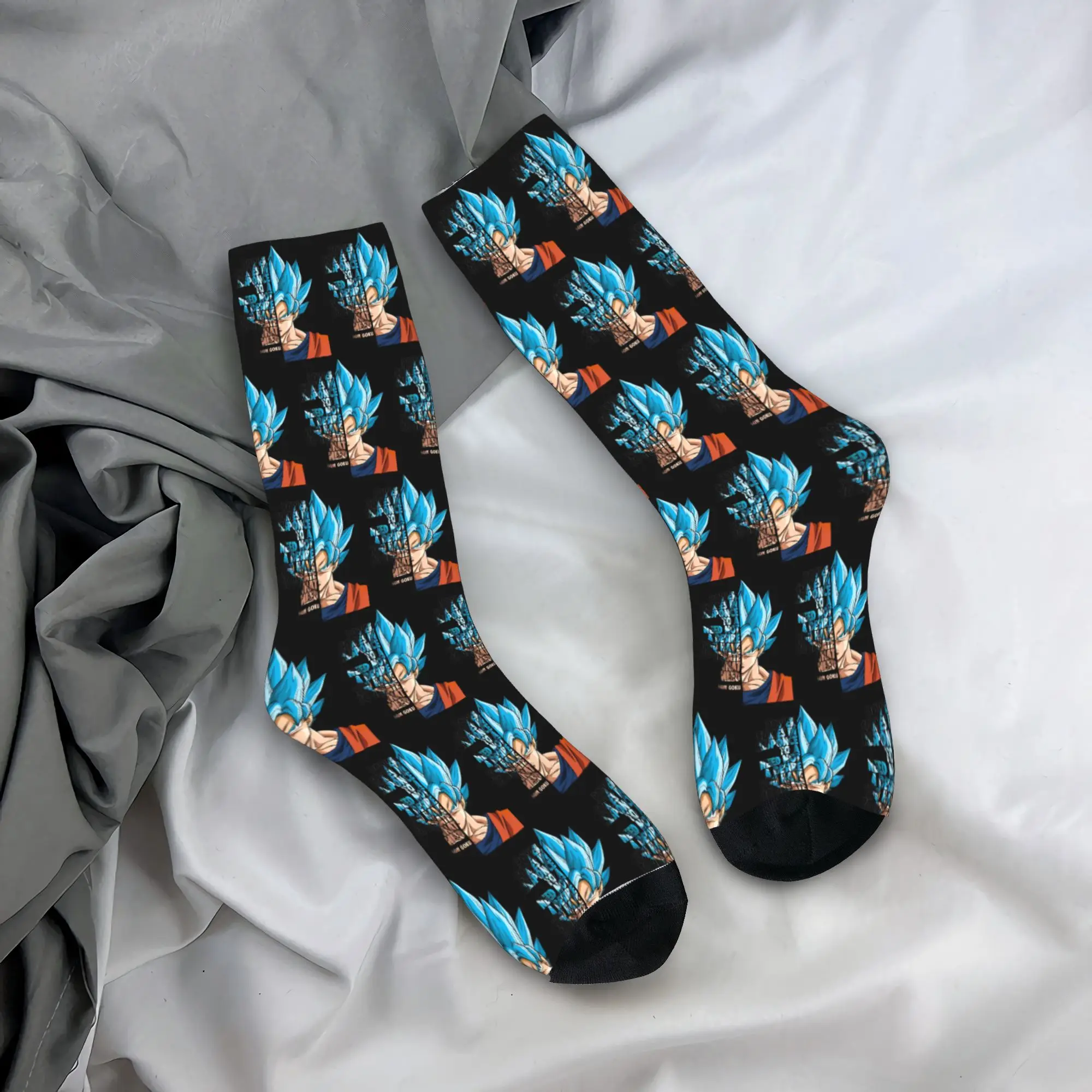 

Custom DBZ Dragons Goku Ball Mens Crew Socks Unisex Kawaii 3D Print Mighty Dress Socks